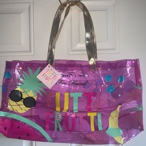 Too Faced Cosmetics Tutti Frutti tote bag. Limited edition. BNWT